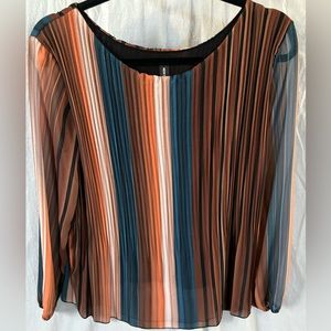 Pleated multicolor blouse (M)